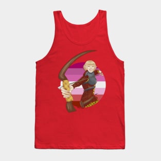 Sera and Lesbian Pride Flag Tank Top